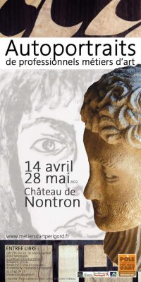 Affiche Exposition Autoportraits au Pôle des métiers d'art de Nontron