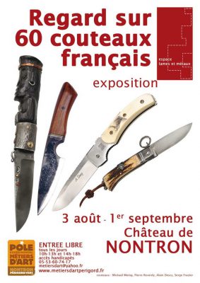 Exposition Regard sur 60 couteaux français au château de Nontron