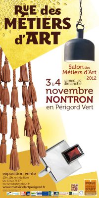 Affiche de Rue des métiers d'Art, Salon des métiers d'art Nontron 2012