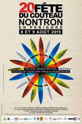 Affiche de la 20e fête du couteau à Nontron 2015