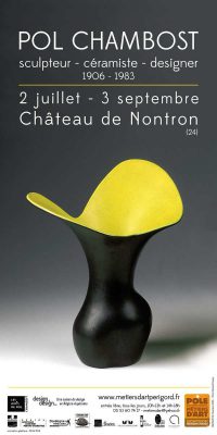 Affiche de l'exposition Pol Chambost céramiste designer