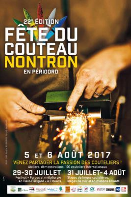 Affiche de la Fête du couteau 2017 à Nontron