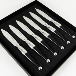 Coffret de 6 couteaux de table par Eric Raffy