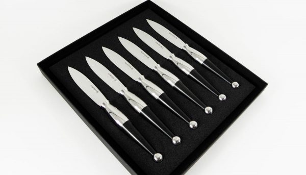 Coffret de 6 couteaux de table par Eric Raffy